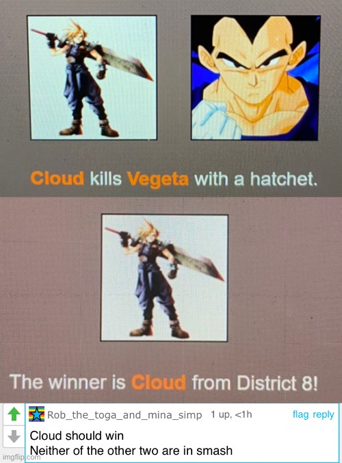 Cloud Wins! | made w/ Imgflip meme maker