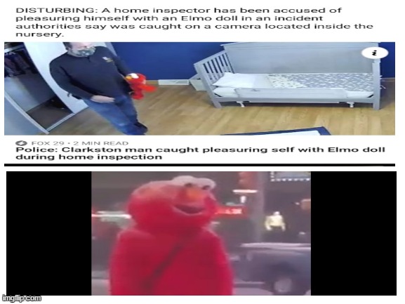 Elmo has seen some shit | image tagged in blank white template | made w/ Imgflip meme maker