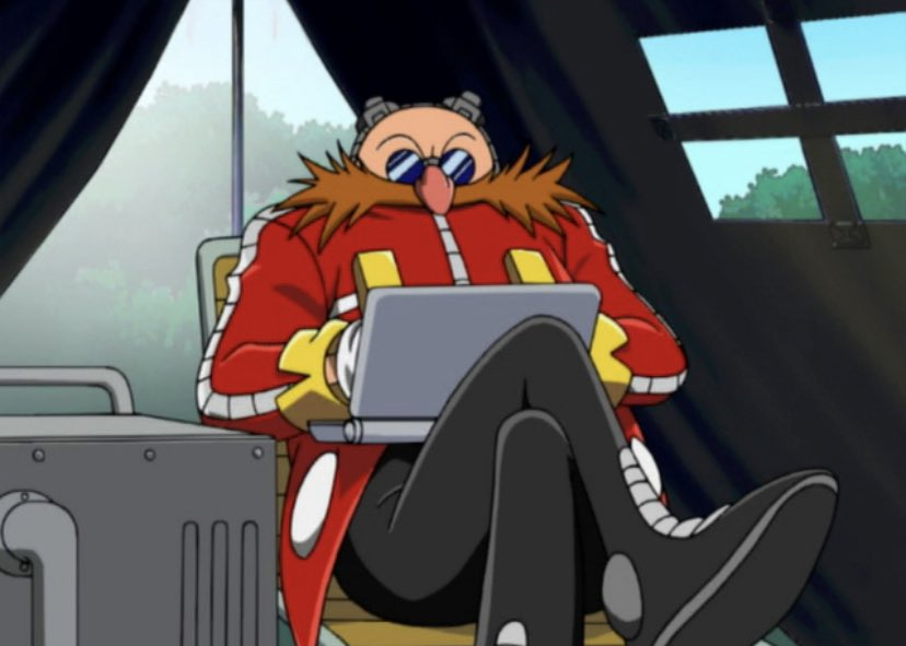 High Quality Eggman Laptop Blank Meme Template