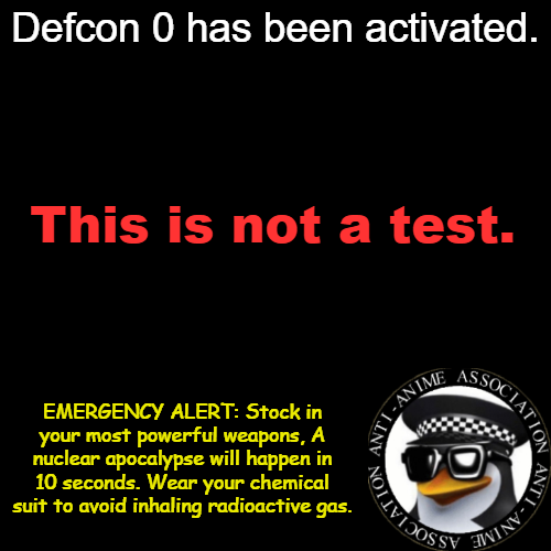 High Quality Real DEFCON 0 Blank Meme Template