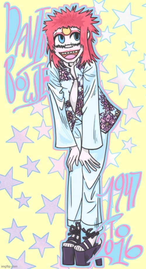 THE BWEST THING IVE DRAWN IN SO LONG | image tagged in david bowie,digital art,drawings | made w/ Imgflip meme maker