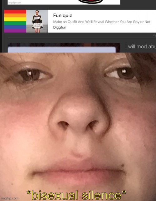 *bisexual silence* | made w/ Imgflip meme maker