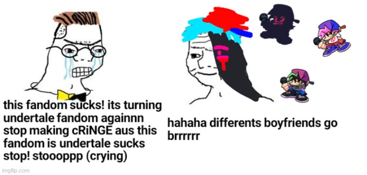 fnf gae and cringe | made w/ Imgflip meme maker