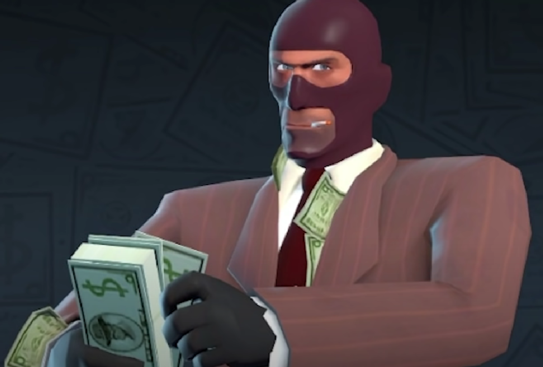 spy with money Blank Meme Template