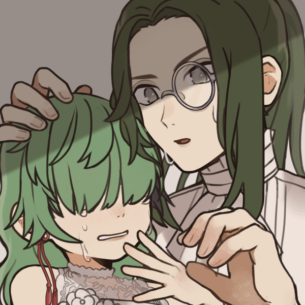 High Quality Mizumi ( light green hair ) and Mizumo ( dark green hair ) Blank Meme Template