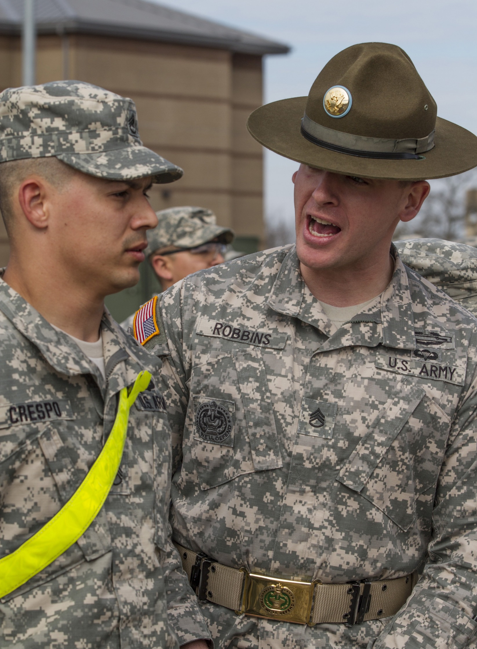 High Quality US Army Drill Sergeant Blank Meme Template