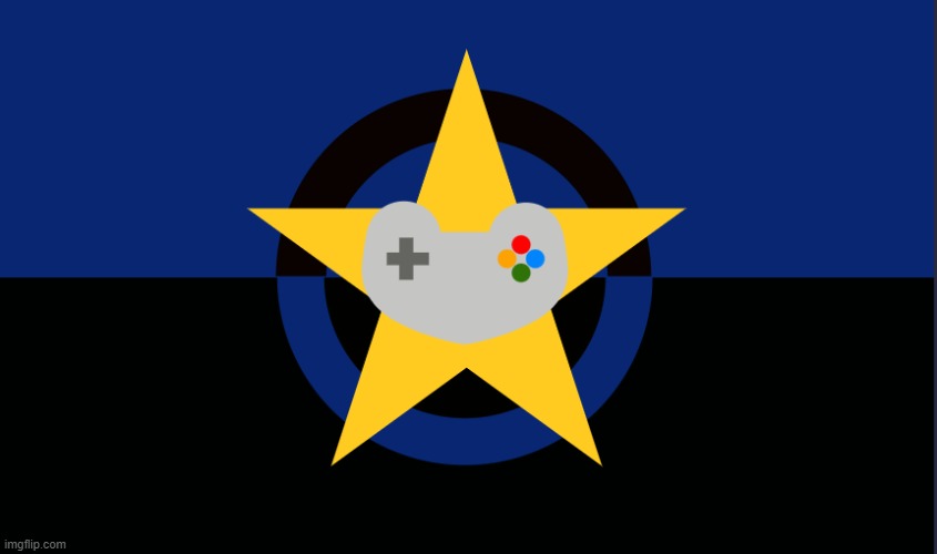 Gamer Hub Flag (Navy) | image tagged in gamer,hub,flag,navy | made w/ Imgflip meme maker
