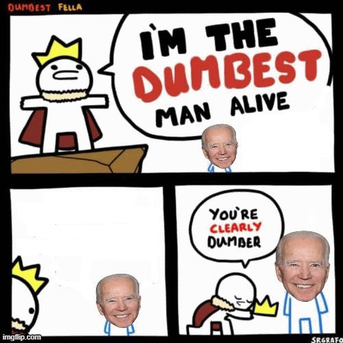 Biden, Dumbest Man Alive! Add what you want, Pipeline, Illegals, etc. | image tagged in dumbest man alive blank,stupid people,joe biden,morons,stupid liberals,stupidity | made w/ Imgflip meme maker