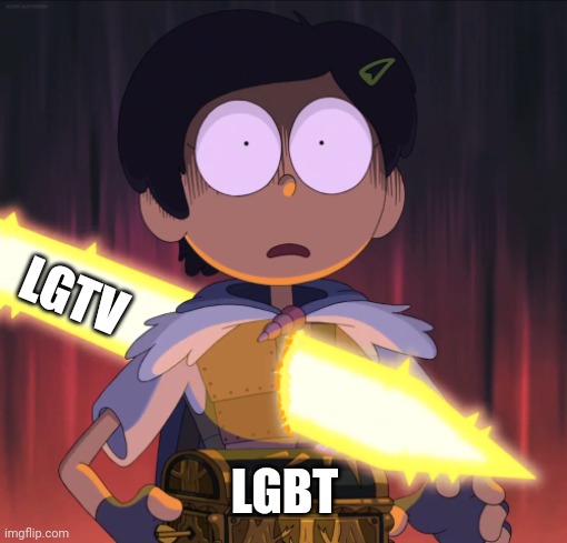 Amphibia sword | LGTV; LGBT | image tagged in amphibia sword | made w/ Imgflip meme maker