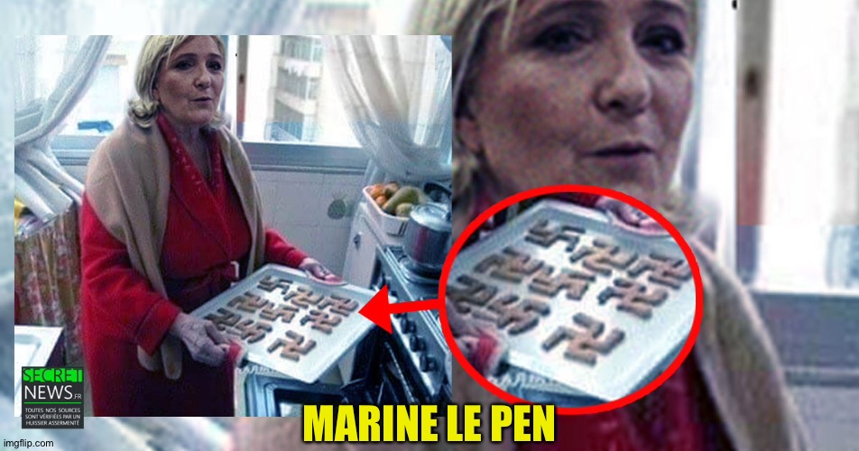 Heil! | MARINE LE PEN | image tagged in marine le pen | made w/ Imgflip meme maker