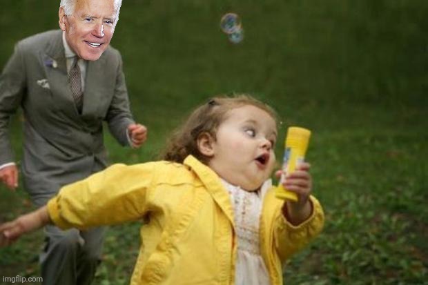 Run for your life little girl. | image tagged in oh shit girl | made w/ Imgflip meme maker