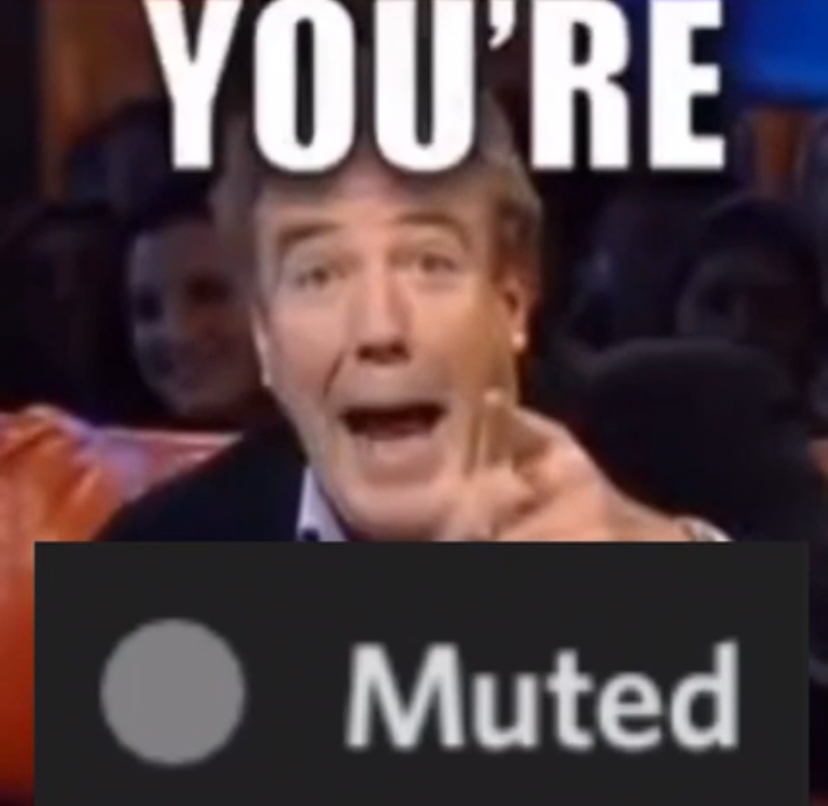High Quality You’re muted Blank Meme Template