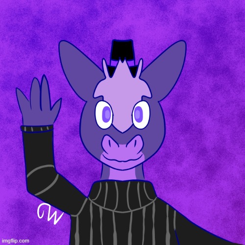 lil drawing of grape, a donkey. | image tagged in furry,donkey,art,drawings | made w/ Imgflip meme maker