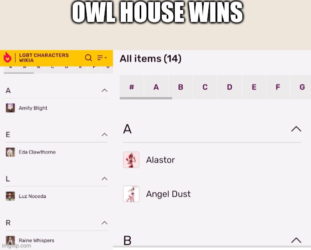 OWL HOUSE WINS | made w/ Imgflip meme maker