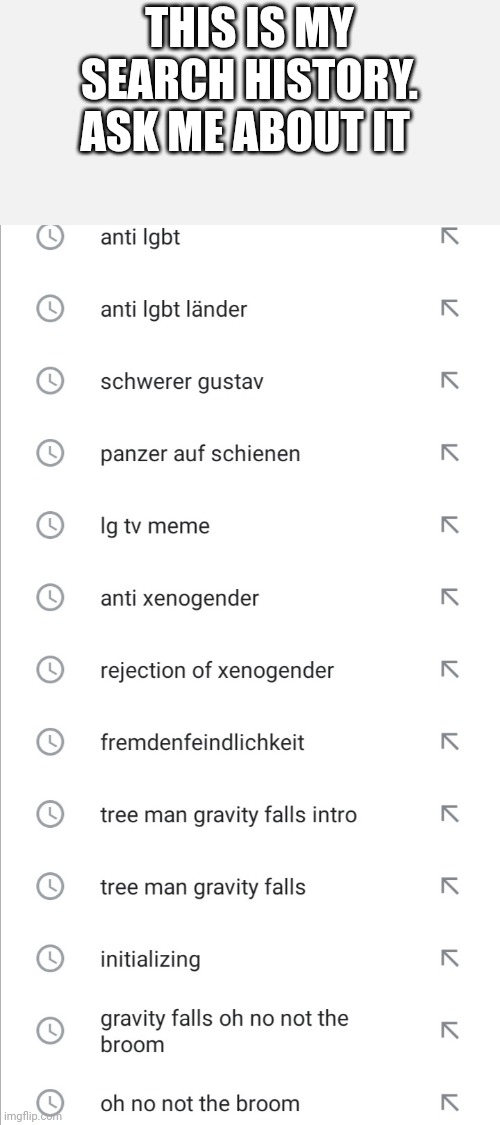 THIS IS MY SEARCH HISTORY. ASK ME ABOUT IT | made w/ Imgflip meme maker