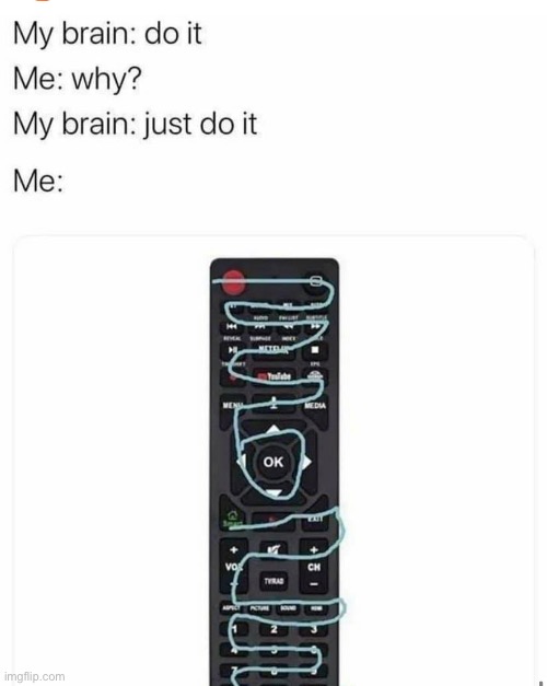 We all did it | image tagged in remote control,habits | made w/ Imgflip meme maker