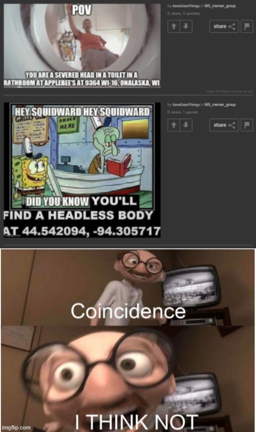 image tagged in coincidence i think not | made w/ Imgflip meme maker