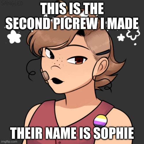 I love this Picrew | THIS IS THE SECOND PICREW I MADE; THEIR NAME IS SOPHIE | made w/ Imgflip meme maker