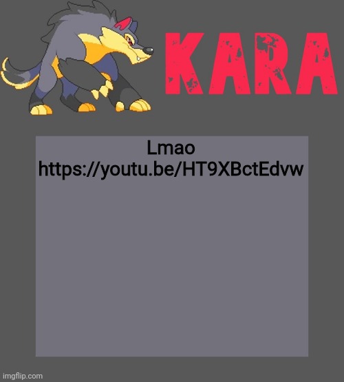 Kara's Luminex temp | Lmao
https://youtu.be/HT9XBctEdvw | image tagged in kara's luminex temp | made w/ Imgflip meme maker