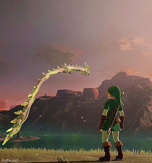 RP : POV ; you see Farosh fly by | image tagged in zelda botw | made w/ Imgflip meme maker