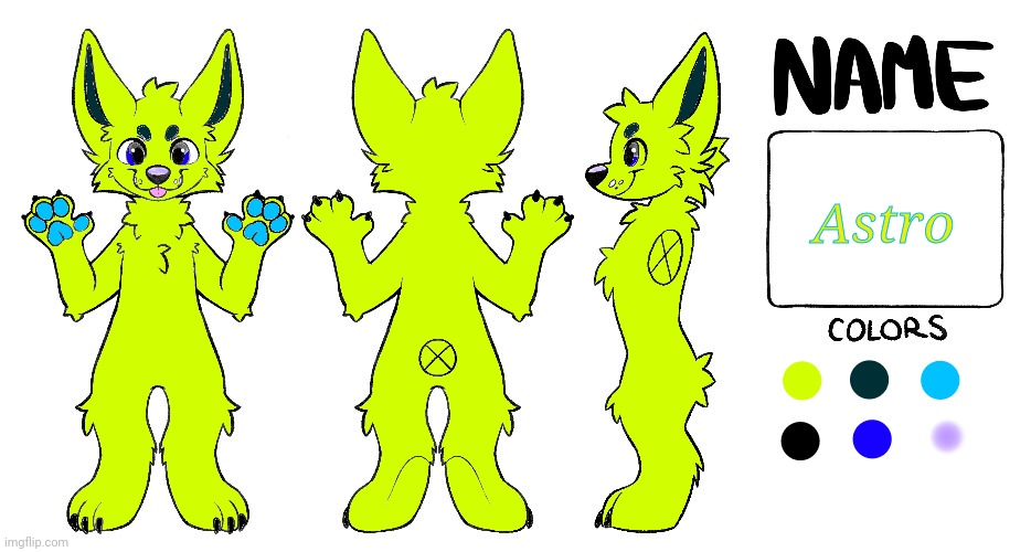 My new fursona | Astro | image tagged in made by vairo | made w/ Imgflip meme maker