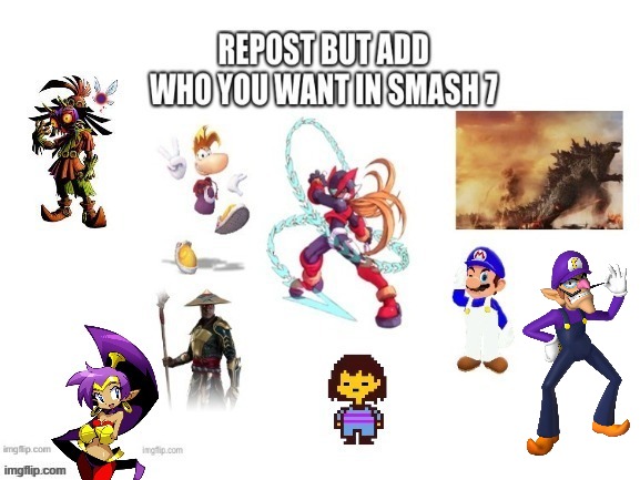 sadly I think he'll most likely never be in a Smash game | made w/ Imgflip meme maker