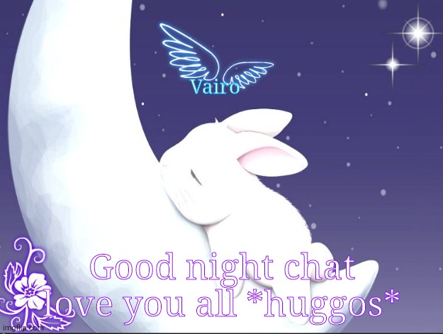 *huggos* #900 meme! | Vairo; Good night chat love you all *huggos* | image tagged in gn | made w/ Imgflip meme maker