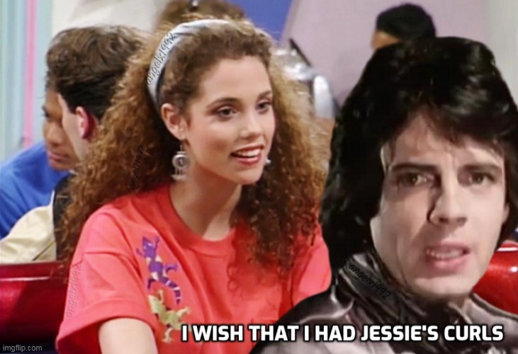 image tagged in saved by the bell,rick springfield,jessie spano,curls,i wish i had jessies girl,elizabeth berkley | made w/ Imgflip meme maker