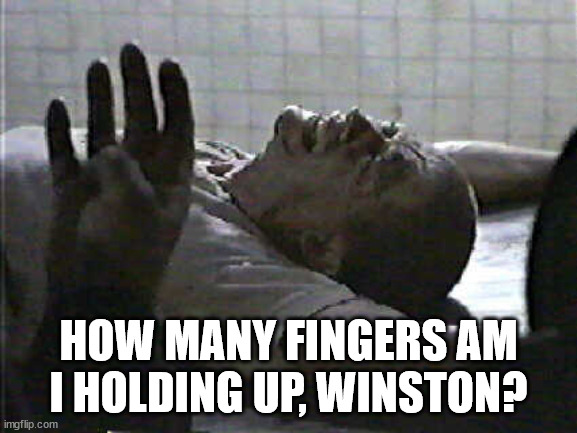 HOW MANY FINGERS AM I HOLDING UP, WINSTON? | made w/ Imgflip meme maker