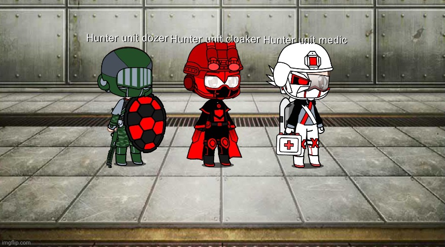 The hunter units are no joke, They have the right equipment to hunt godlike beings | made w/ Imgflip meme maker