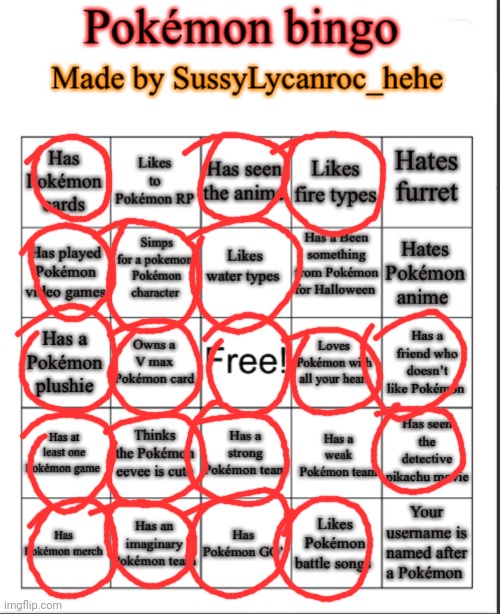 my first 2 usernames were named after pokemon but not anymore | image tagged in pokemon bingo | made w/ Imgflip meme maker