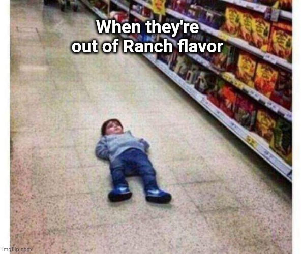 My disappointment is immense |  When they're out of Ranch flavor | image tagged in chips,i was told there would be,what do we want,flavor flav | made w/ Imgflip meme maker