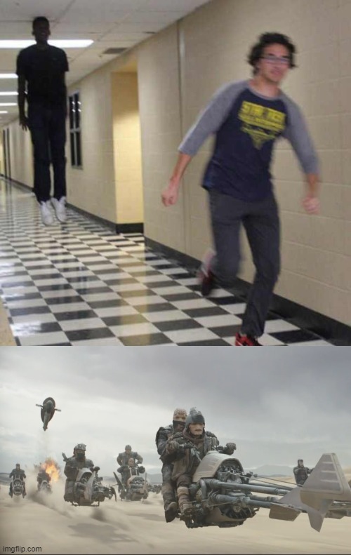 image tagged in floating boy chasing running boy | made w/ Imgflip meme maker