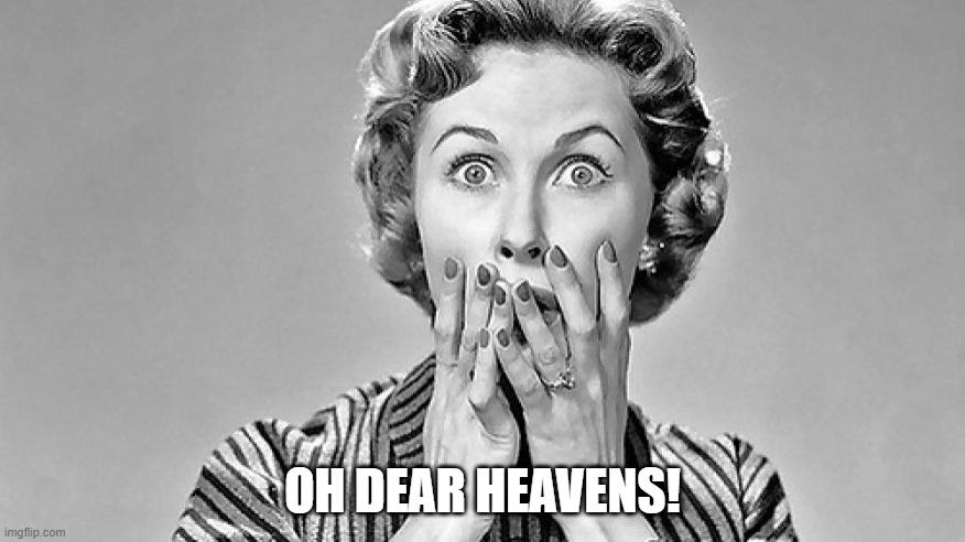 Oh My! | OH DEAR HEAVENS! | image tagged in oh my,oh dear,oh dear heavens,oh my goodness | made w/ Imgflip meme maker