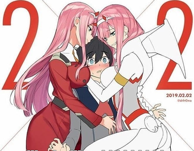 Zero two two Blank Meme Template