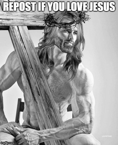 name one chad more chad then jesus who isn't blue | made w/ Imgflip meme maker