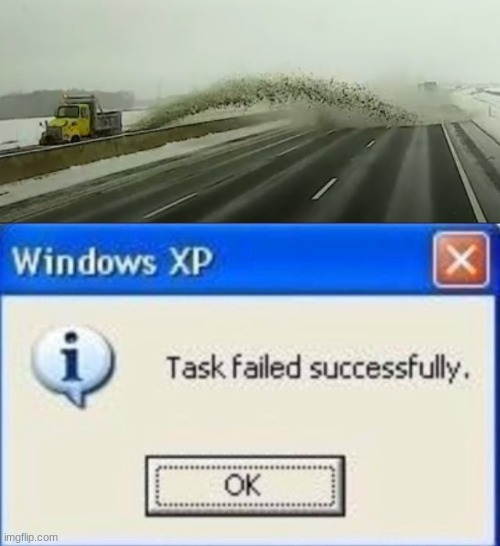 you ACTUALLY have to be stupid to do this. That's why he caused a crash. | image tagged in task failed successfully,certified bruh moment,0 iq,stupid,memes | made w/ Imgflip meme maker