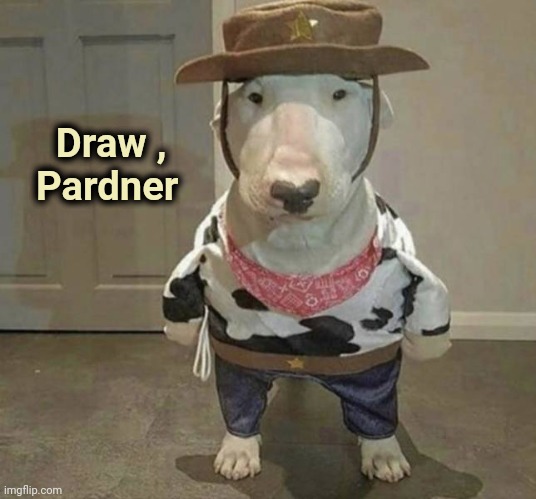 I'm your Huckleberry Hound | Draw ,
  Pardner | image tagged in so anyway i started blasting,shooting stars,duel | made w/ Imgflip meme maker