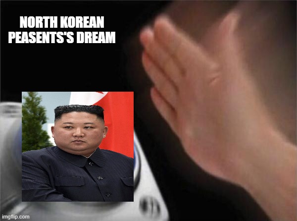 Slapping Kim Jong Un | NORTH KOREAN PEASENTS'S DREAM | image tagged in memes,blank nut button | made w/ Imgflip meme maker