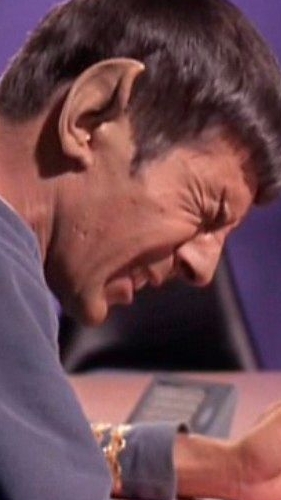 Spock is upset Blank Meme Template