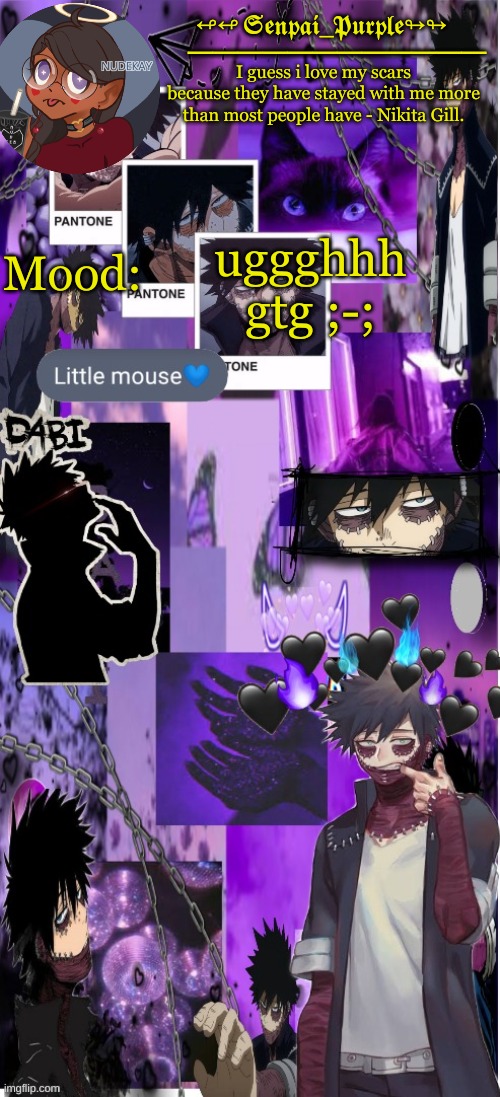 Dabi Temp :D | uggghhh gtg ;-; | image tagged in yes i made this a temp yet another anime boy temp uwu | made w/ Imgflip meme maker