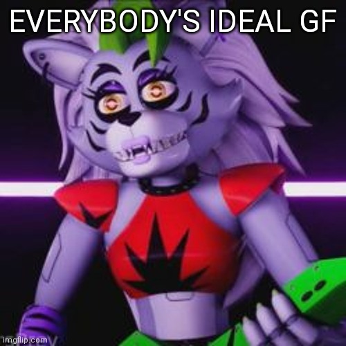 EVERYBODY'S IDEAL GF | image tagged in roxy is a huge bitch | made w/ Imgflip meme maker