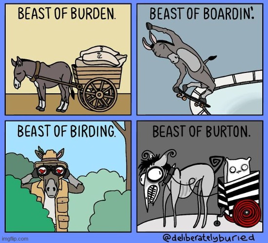 Beast of burton | image tagged in comics/cartoons | made w/ Imgflip meme maker