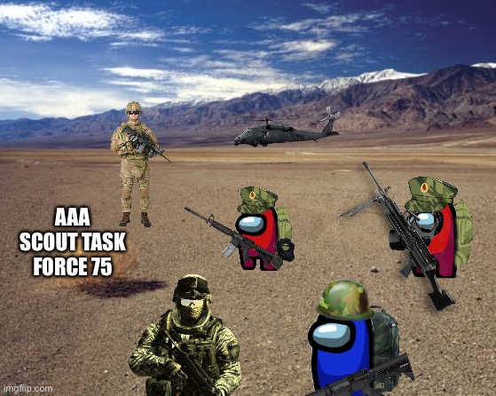 desert tumbleweed | AAA SCOUT TASK FORCE 75 | image tagged in desert tumbleweed | made w/ Imgflip meme maker