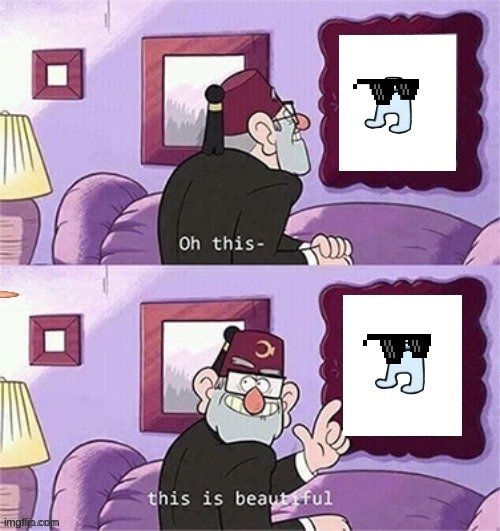 amogus | image tagged in oh this this beautiful blank template | made w/ Imgflip meme maker