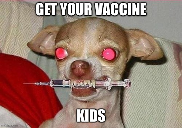 vaccine | GET YOUR VACCINE; KIDS | image tagged in vaccine | made w/ Imgflip meme maker