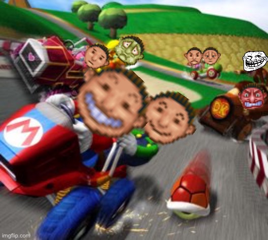 RollerCoaster Tycoon Kart: Double Dash!! | image tagged in mario kart,memes,gaming,rollercoaster tycoon,troll,funny | made w/ Imgflip meme maker