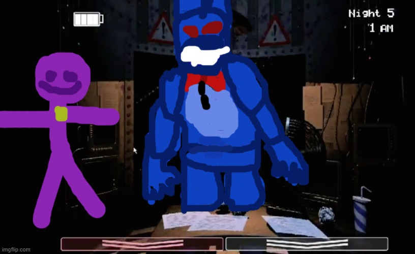 good tittle :-D | image tagged in fnaf 2 old bonnie in office | made w/ Imgflip meme maker
