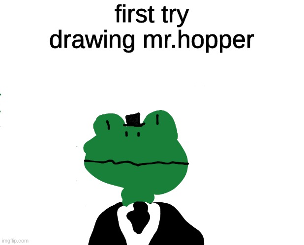 first try drawing mr.hopper | made w/ Imgflip meme maker