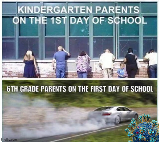 Mme | image tagged in first day of school | made w/ Imgflip meme maker